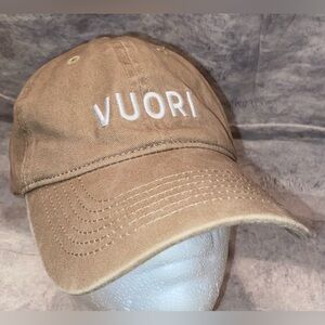 Vouri Adjustable Strap Dad Hat Baseball Cap Spellout Logo One Size Athletic OS